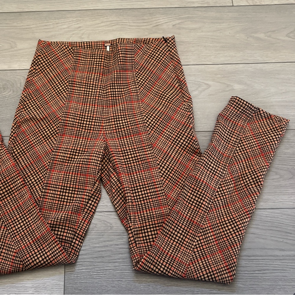 Checkered Free People Pants